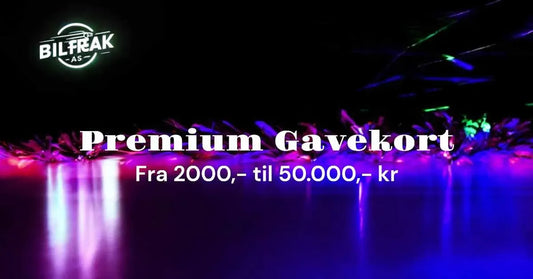 Premium Gavekort – Velg mellom 2000 og 50 000 kr