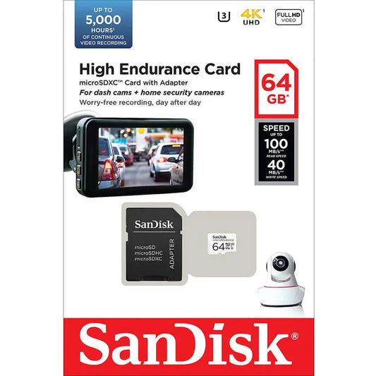 Sandisk 64GB High Endurance SD kort