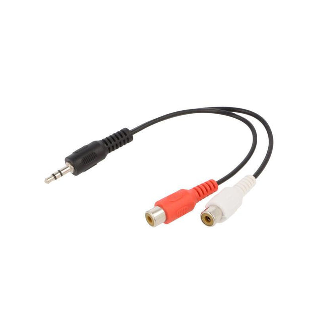 ConnectED Mini-jack til RCA adapter - 3,5 mm stereo han - 2 x RCA hun - Bilfreak AS