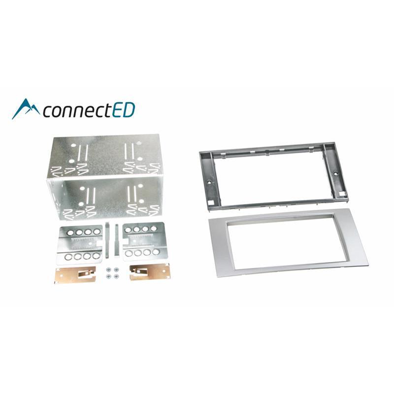 ConnectED Premium monteringskit 2-DIN - Ford - Rektangulær - Sølv - Varenr: EDFD3011 - Bilfreak AS