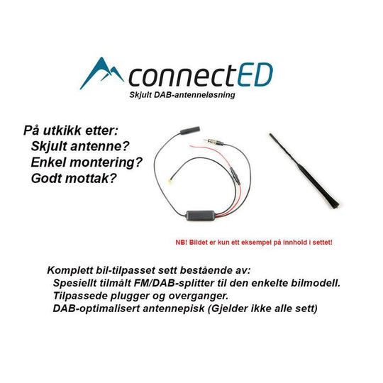 ConnectED Skjult DAB-antenne (SMB) - Nissan Micra (2003 - 2010) m/1-DIN - Bilfreak AS