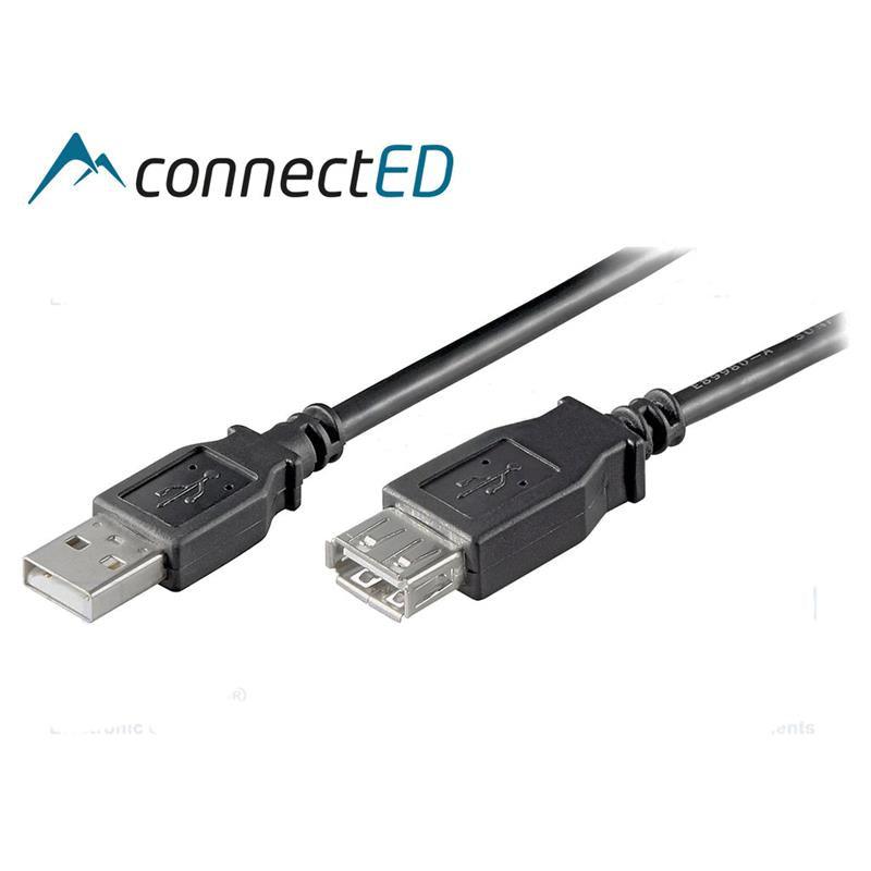 ConnectED USB forlengelseskabel - 1,8 Meter (hun - han) - Bilfreak AS