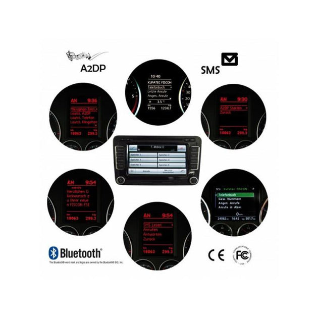 Fiscon BASIC PLUS Blåtann handsfreesett - Skoda m/Bolero/Columbus/Amundsen/Am.Plus - Varenr: 36496 (SKODA) - Bilfreak AS