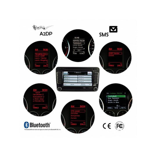 Fiscon BASIC PLUS Blåtann handsfreesett - VW RCD510/RNS310/RNS510/RCD510/RNS810 - Bilfreak AS