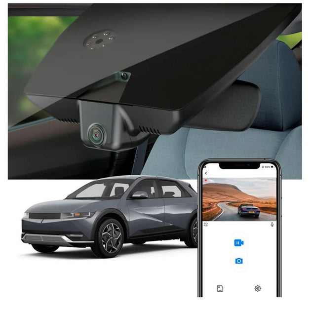 FITCAMX Integrert 4K Dashcam (foran+bak) - Hyundai Ioniq 5 (2021 -->) - Varenr: DZGi0004KD - Bilfreak AS