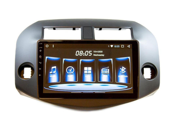 Hardstone 10" Android headunit - Toyota - Rav4 (2006 - 2009) m/multifunksjonsratt - Bilfreak AS