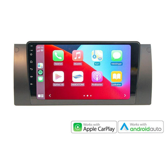 Hardstone 9" Apple CarPlay/Android Auto - BMW 5 (1996 - 2003) m/Multifunk.ratt - Varenr: PD9183BM4 - Bilfreak AS