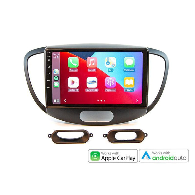 Hardstone 9" Apple CarPlay/Android Auto - Hyundai i10 (2008 - 2013) - Varenr: PD9183HY1 - Bilfreak AS
