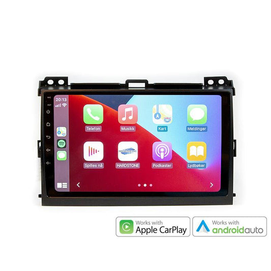 Hardstone 9" Apple CarPlay/Android Auto - LC120 (2003-2009) u/Navi m/Akt.høytt. - Varenr: PD9183TY32 - Bilfreak AS