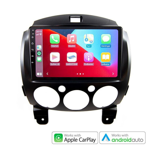 Hardstone 9" Apple CarPlay/Android Auto - Mazda 2 (2008 - 2014) - Varenr: PD9183MZ5 - Bilfreak AS