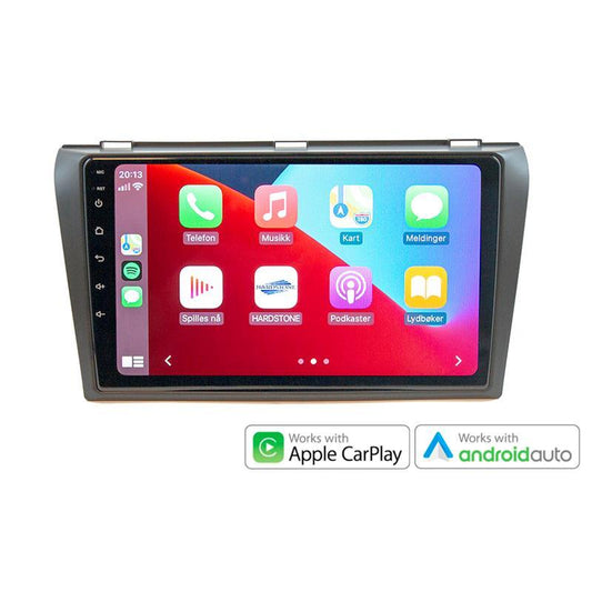 Hardstone 9" Apple CarPlay/Android Auto - Mazda 3 (2003 - 2008) - Varenr: PD9183MZ6 - Bilfreak AS