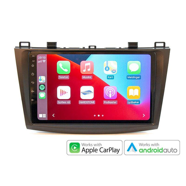 Hardstone 9" Apple CarPlay/Android Auto - Mazda 3 (2009-2013) m/Bose Sound System - Varenr: PD9183MZ9 - Bilfreak AS