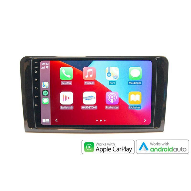 Hardstone 9" Apple CarPlay/Android Auto - MB ML/GL-klasse (2006-2012) m/akt.høytt. - Varenr: PD9183MB4 - Bilfreak AS