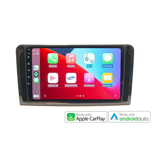 Hardstone 9" Apple CarPlay/Android Auto - MB ML/GL-klasse (2006-2012) u/akt.høytt. - Varenr: PD9183MB3 - Bilfreak AS