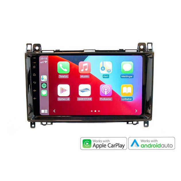 Hardstone 9" Apple CarPlay/Android Auto - MB Vito/Viano (2007 - 2014) u/OEM radio - Varenr: PD9183MB2 - Bilfreak AS