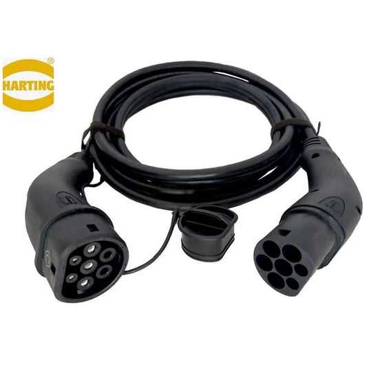 Harting MODE3 T2-T2 1-F 32A 10M 7,4KW - Ladekabel 10 meter - Bilfreak AS