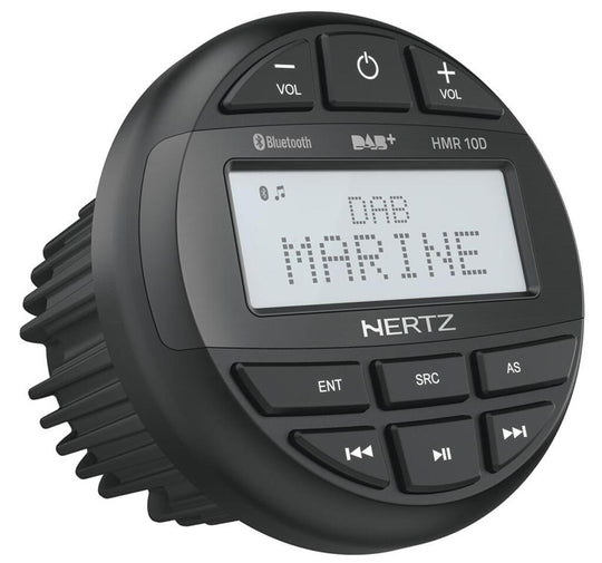 Hertz HMR10D Marine DAB+ radio m/bt - 100% vanntett front IP66, 4 x 50W - Bilfreak AS