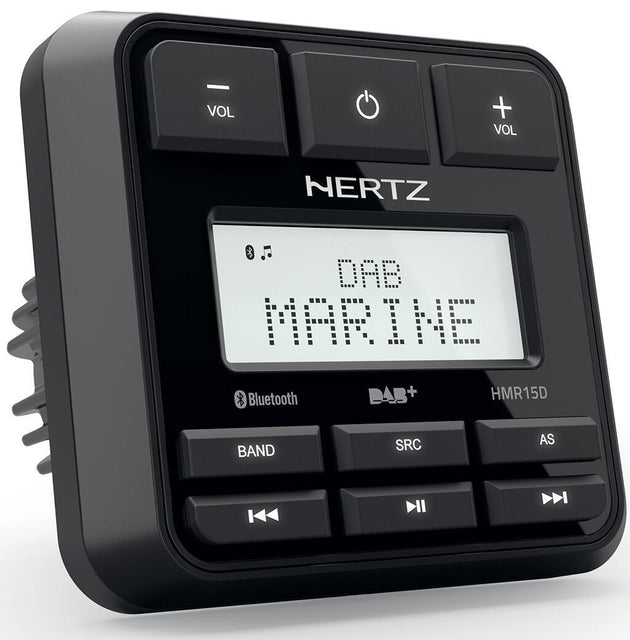 Hertz HMR15D Marine DAB+ radio m/bt - 100% vanntett front IP66, 4 x 50W - Bilfreak AS