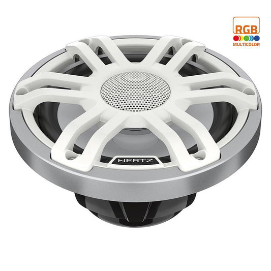 Hertz HMX65SLDG 6½" koaxial 2-v hvit LED - Sprutsikker IP65, 150W RGB LED-lys - Varenr: HMX65SLDSW - Bilfreak AS