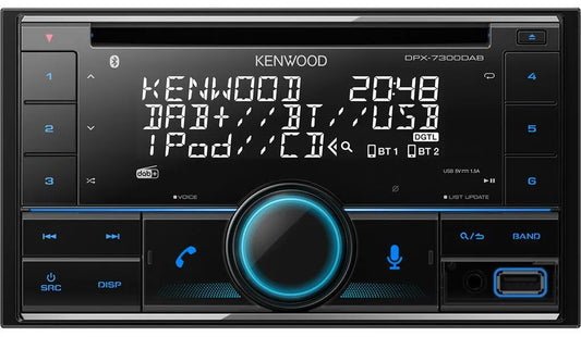 Kenwood DPX7300DAB 2DIN CD RADIO DAB BT USB/IPHONE - Bilfreak AS