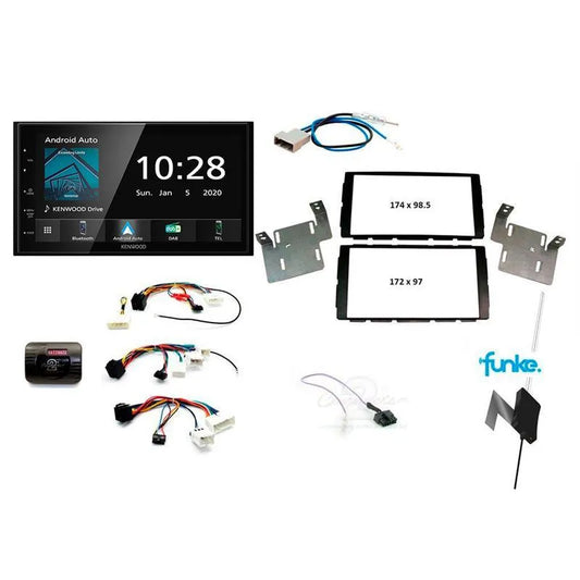 Kenwood komplett headunit pakke Nissan - Juke (14-->)/Micra (14-16)/Note (13-->) - Bilfreak AS