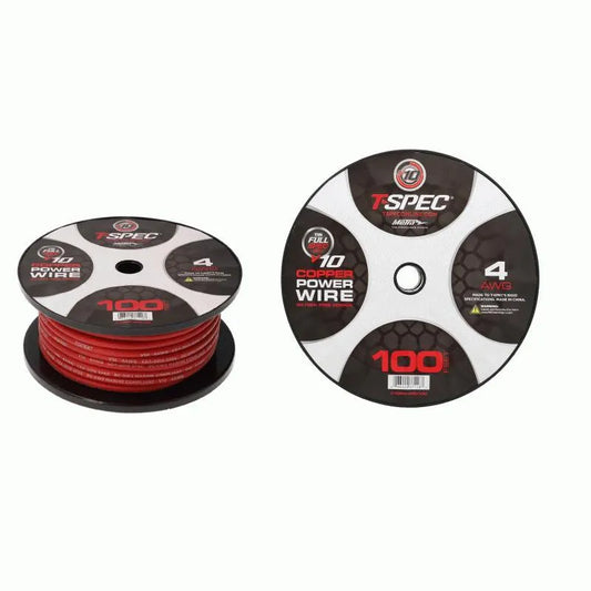 Metra Marine matt rød strømkabel - 4AWG / 25mm² - 100 ft / 30 meter - Bilfreak AS