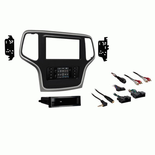 Metra Premium monteringssett 2-DIN - Jeep Grand Cherokee (2014 - 2017) "sølv" - Varenr: 996536S - Bilfreak AS