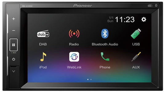 Pioneer DMHA240DAB - 2-DIN DAB BT USB/IPHONE 6,2" - Varenr: DMHA240DAB - Bilfreak AS