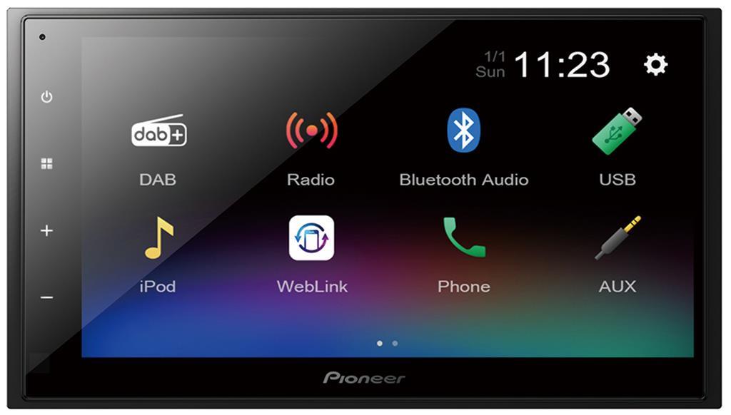 Pioneer DMHA340DAB 2-DIN DAB BT USB/IPHONE 6,8" - Bilfreak AS