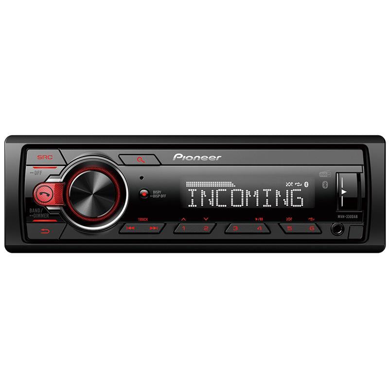 Pioneer MVH330DAB, kort chassis - 1-DIN Mecha-less Media radio (uten CD) - Bilfreak AS