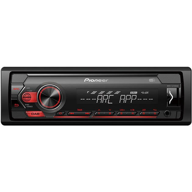 Pioneer MVHS220DAB - 1-DIN Mecha-less Media radio (uten CD) - Bilfreak AS