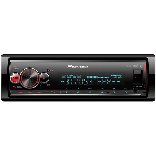 Pioneer MVHS520DAB - 1-DIN Mecha-less Media radio (uten CD) - Bilfreak AS