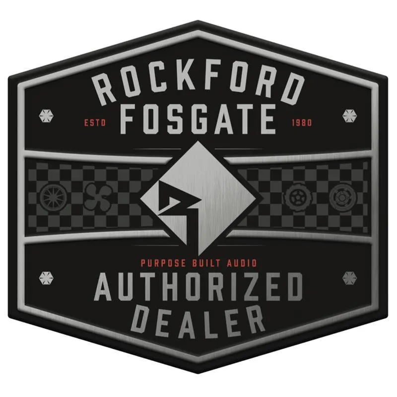 Rockford Fosgate Autorised Dealer skilt - Stort veggskilt i metall - Bilfreak AS