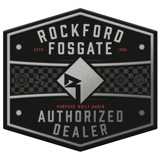 Rockford Fosgate Autorised Dealer skilt - Stort veggskilt i metall - Bilfreak AS