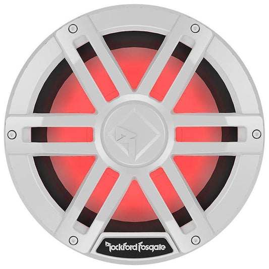 Rockford Fosgate Marine, 10" Hvit - Marine 10", 300/1200W, 2 x 4ohm, LED-lys - Varenr: M1D410 - Bilfreak AS