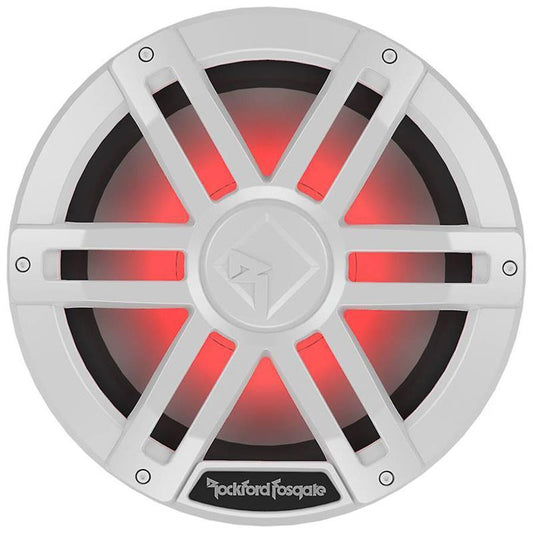 Rockford Fosgate Marine, 12" Hvit - Marine 12", 300/1200W, 2 x 2ohm, LED-lys - Varenr: M1D212 - Bilfreak AS