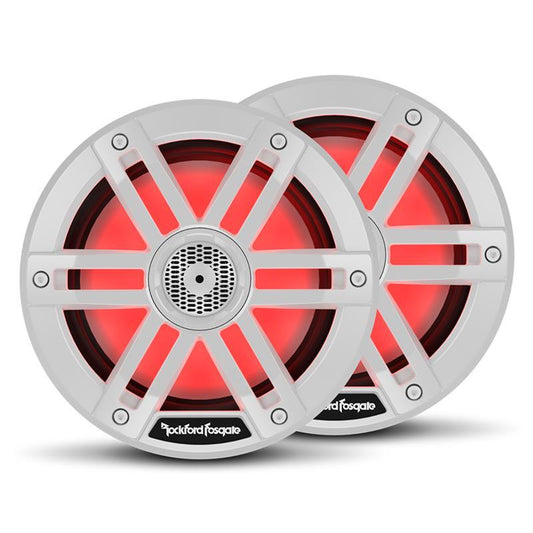 Rockford Fosgate Marine, 6½" hvit - Marine 6½, 2-veis, 75/300W, LED-lys - Varenr: M165 - Bilfreak AS