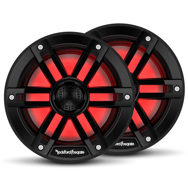 Rockford Fosgate Marine, 6½" sort - Marine 6½, 2-veis, 75/300W, LED-lys - Varenr: M165B - Bilfreak AS