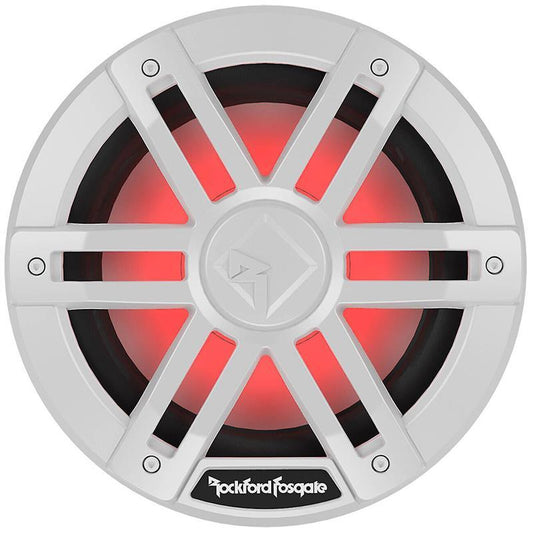 Rockford Fosgate Marine, 8" Hvit - Marine 8", 150/600W, 2 x 4ohm, LED-lys - Varenr: M1D48 - Bilfreak AS