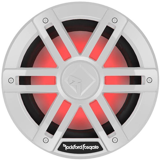 Rockford Fosgate Marine, 8" Hvit - Marine 8", 150/600W, 2 x 4ohm, LED-lys - Varenr: M1D48 - Bilfreak AS