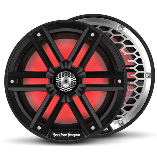 Rockford Fosgate Marine, 8" sort - Marine 8", 2-veis, 150/600W, LED-lys - Varenr: M28B - Bilfreak AS