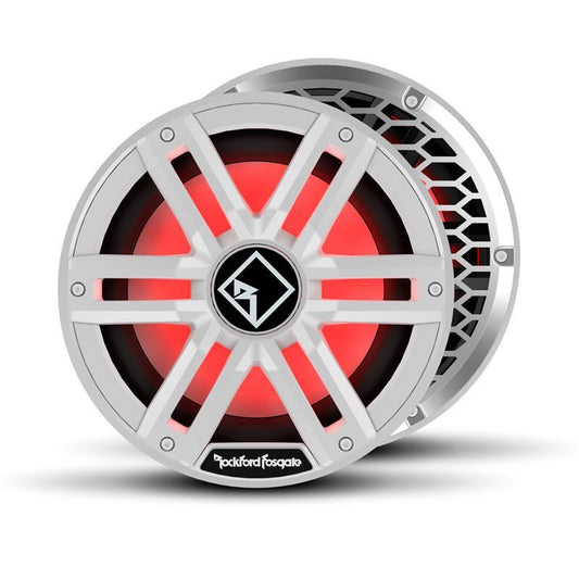 Rockford Fosgate Marine, M2 10" Hvit - Marine 10", 400/1600W, 2 x 2ohm, LED-lys - Varenr: M2D210I - Bilfreak AS