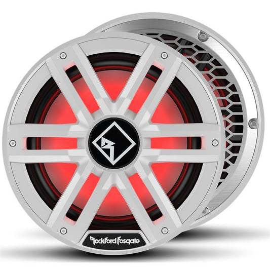 Rockford Fosgate Marine, M2 12" Hvit - Marine 12", 400/1600W, 2 x 2ohm, LED-lys - Varenr: M2D212I - Bilfreak AS