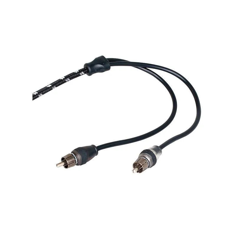 Rockford Fosgate Signalkabel, 1 Meter - Dobbelt skjermet flettet Signal kabel - Bilfreak AS