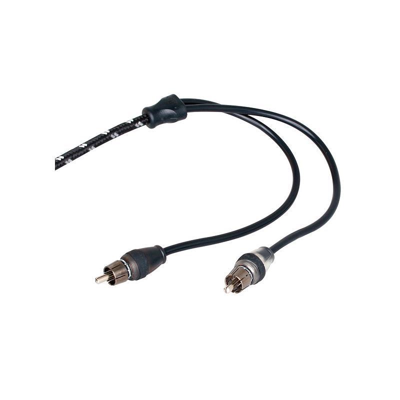 Rockford Fosgate Signalkabel, 5 Meter - Dobbelt skjermet flettet Signal kabel - Bilfreak AS