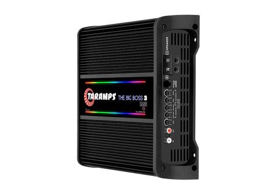 Taramps Bilforsterker 1x3000W 0,5~2ohm 0,5~2 ohm Sort utførelse / RGB - Bilfreak AS