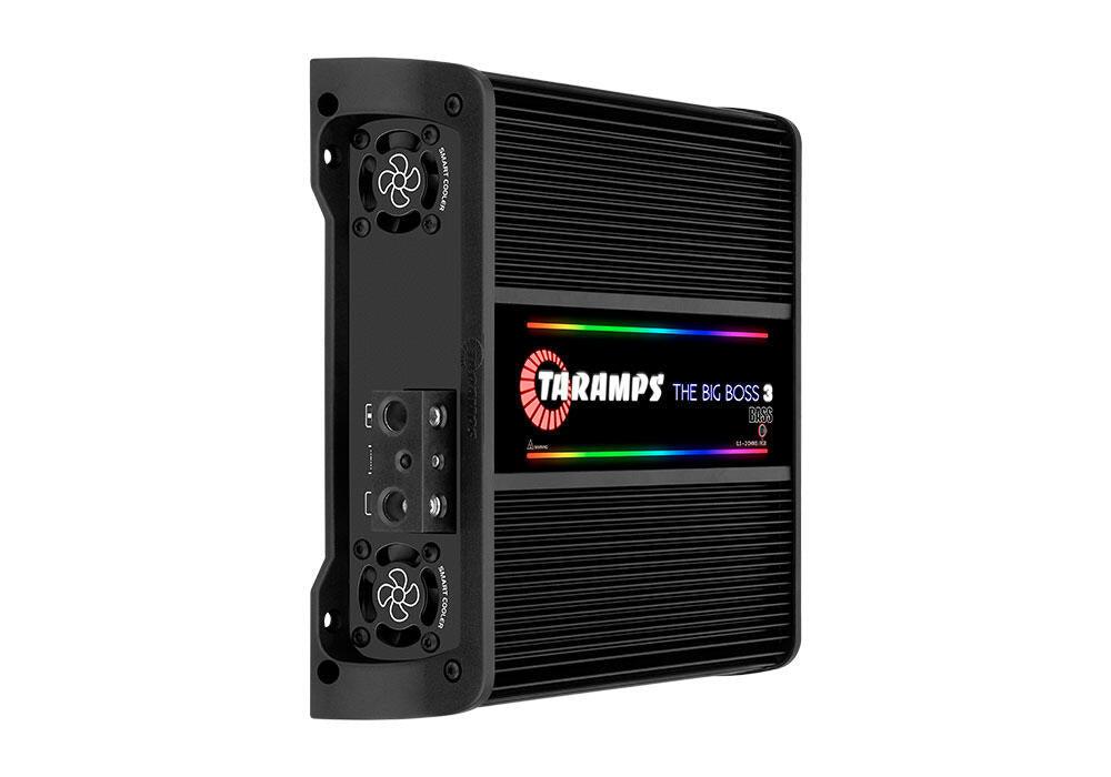 Taramps Bilforsterker 1x3000W 0,5~2ohm 0,5~2 ohm Sort utførelse / RGB - Bilfreak AS