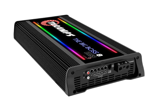 Taramps Bilforsterker 1x8000W 0,5~2ohm 0,5~2 ohm Sort utførelse / RGB - Bilfreak AS